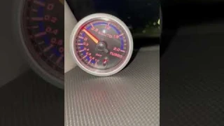2" 52mm Pointer 7 Color LED Car Turbo Boost Meter Bar Pressure Gauge Aluminum (wrong reading)
