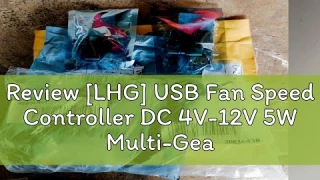 Review [LHG] USB Fan Speed Controller DC 4V-12V 5W Multi-Gear Mute Auxiliary Cooling Tool new