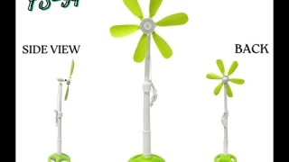 Super High Quality 6 Blades Stand Fan Electric Fan Floor Fan 1050mm Green Mabuhay Star FS-54