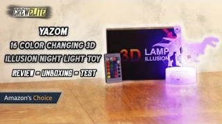 Yazom - 16 Color Changing 3D Illusion Night Light Lamp Toy | Perfect Gift For Children [REVIEW]
