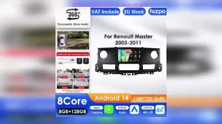 A must-have product! Hizpo Carplay 4g 7862 Ai Systems Android Car Radio for Renault Master 2003 -