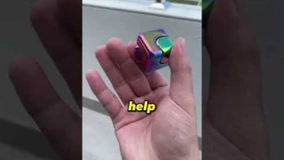 This cube does more than spin - its a kinetic infinity cube #fidgettoy #cooltoy #stressrelief