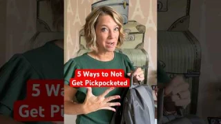 How to Not Get Pickpocketed: 5 travel essentials for anti-theft #shorts #traveltips