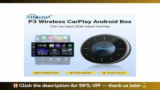 Slide OTTOCAST P3 OttoAibox CarPlay AI Box Wireless Android Auto Smart TV Box Car Accessories for Be
