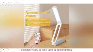 Rechargeable Night Light Folding LED Touch Table Lamp Dimmable Home Bedroom Reading Desk Lamps Remot