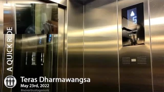 [Dual View Video, Quick Ride] KONE MonoSpace Scenic Lift / Elevator at Teras Dharmawangsa, Jakarta
