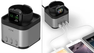 Aluminum Apple Watch + Fitbit Blaze + Smartphone Charging Stand Review!