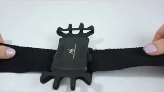 Maclean MC-786 Universal Phone Armband Holder for Sports, Rotating, for 4-6" Mobile Phones, Solid