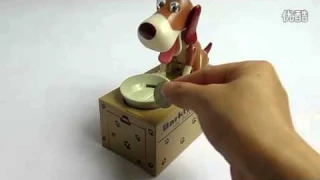 Dog piggy bank Automated dog steal coin bank