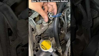 How To Bypass Ac Pressure Switch Easy #bypass #pressureswitch #shorts