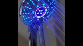 Adjustable 3 Mode 3 Color LED Shower Head Temperature Sensor RGB Bath Sprinkler Bathroom Shower Head