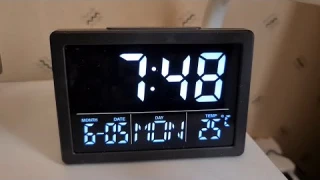 DIGITAL ALARM CLOCK REVIEW, SZELAM, LED TEMPERATURE, INSTRUCTIONS, UNBOXING.