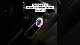 🚗 RGB Colorful Magnetic Sound Control Rhythm Ambient Lights Car Lamp Voice-Activated Music 🎵