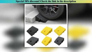 Deal Portable Car Wheel Driveway Ramps Anti-Slip Wheel Chock Heavy Duty Threshold Ramp Kit For Car T