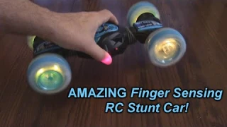 Finger Sensing Remote Control RC Stunt Car 4WD 360° Flips with Lights & Red Lasers & Music REVIEW