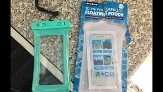 DryPro Waterproof/Floating phone pouch demo/review
