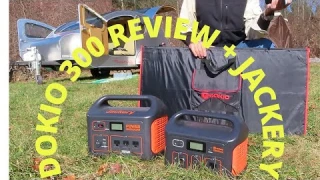 DOKIO 300w folding Solar Panel Review Jackery
