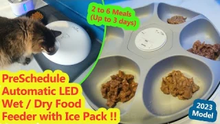 Pet Gadget | iPettie 6 Meal Automatic Dry/Wet Food Feeder for Cats & Dogs - Automatic Pet Feeder