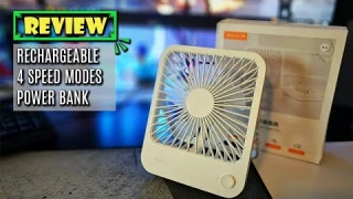 Keep Yourself Cool: JISULIFE Desk Rechargeable Personal Fan