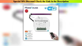 Hot Picks WiFi Mini Smart Curtain Switch Module Roller Blinds Shutter Motor Smart Life Tuya APP Rem