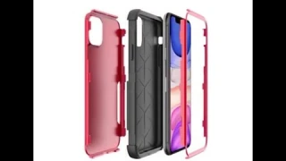 Dual Layer Hard Back Case Cover PC + TPU Shockproof Full Protection Pouch Without Screen Protector