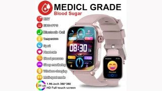 Review  AI Medical Diagnosis Glucose Smart Watch ECG Uric Acid 2025