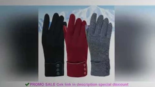 Graceful Thicken Windproof Plus Velvet Skiing Gloves Touch Screen Gloves Driving Mittens