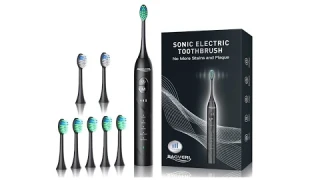 Review: Sonic Electric Toothbrush with 8 Brush Heads for Adults, Rechargeable Electric - BAOVERI
