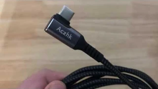 Best Right Angle Cable Aczhk USB C to USB C Cable 90 Degree USB Type C 20V 5A 100W PD Fast Charging