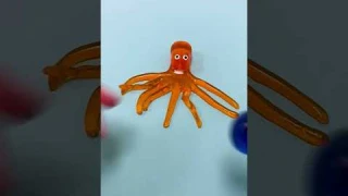 This Stretch Sticky Octopus is sticky and stretchy. Throw it at the window or a wall, and it sticks!