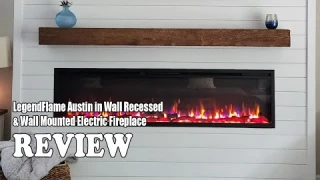 LegendFlame Austin 72" in Wall Recessed & Wall Mounted Electric Fireplace Review 2024