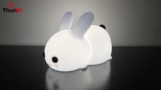 Thunlit Rabbit Night Light Warm Light and White Light Stepless Dimming USB Rechargeable