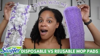 SWIFFER Power Mop ONE YEAR LATER Reusable vs Disposable Mop Pads