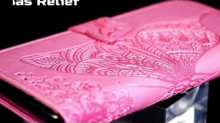 Leather Butterfly Wallet Case For Samsung