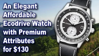 JDM $130 Citizen Ecodrive CA7030 11E. Affordable and elegant watch for All around wear