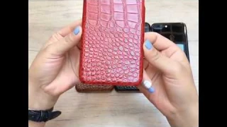 Crocodile Pattern Genuine Leather Case  SKU：IL IP LEA PC19072912