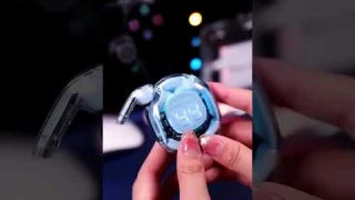 Ultrapods Pro True Wireless Earbuds with Display Transparent Design, Bluetooth 5 3 Water Proof