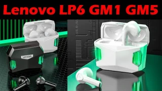 Lenovo LP6 GM1 GM5.TWS Gaming Earphone Wireless Buletooth Headphone With Dual Mode Headset Mic Music