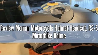 Review Moman Motorcycle Helmet Headset, RS-S Motorbike Helmet Speaker and Mic with HiFi Stereo/FM Ra