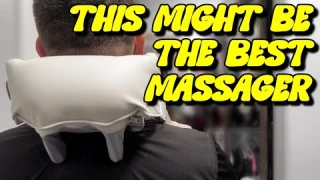Wearable Neck & Shoulder Massager REVIEW This feels like I'm not alone in the room 😯