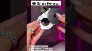 HD Galaxy Projector Lamp | Sky Night Light | Cosmic Galaxy Light for Bedroom & Home Decor #Dance