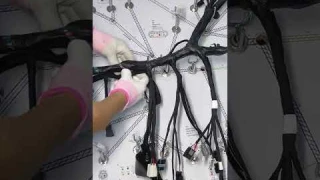 Motorcycle wiring harness manufacturing process