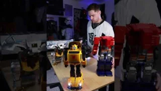 Transforming all my transformers #transformers #optimusprime #robosen