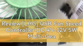 Review [LHG] USB Fan Speed Controller DC 4V-12V 5W Multi-Gear Mute Auxiliary Cooling Tool new