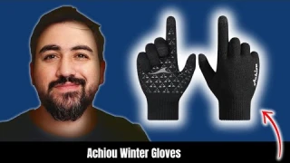 Achiou Winter Gloves – Warm, Touchscreen Texting Gloves for Men & Women