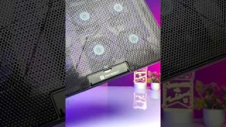My buddy Air Portronics Cooling pad 6 Fan with RGB lights #gadgets #unboxing #asmr #technoammu