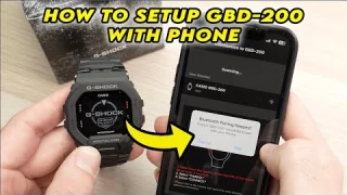 How to Setup Casio G-Shock GBD-200 With Your Phone (iPhone & Android)