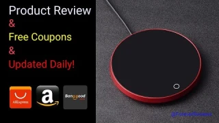 Review Mini Portable USB Cup Warmer 3 Gear Coffee Mug Heating Coaster Smart Thermostatic Hot Plate M