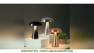 Retro LED Table Lamp Touch Sensor Desk Lamp Rechargeable Night Light 3 Colors Dimmable For Bedroom C