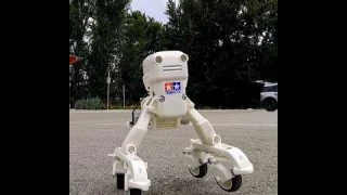 Tamiya Roller Skating Robot            #tamiya #tamiyarc #viral